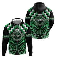 Aotearoa Ngai Tahu Personalised Zip Hoodie Maori Iwi Poutama Puhoro Tattoo LT14 - Polynesian Pride
