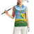 Personalised Malampa Fiji Day Women Sleeveless Polo Shirt 10 October Fijian Tapa Flag Style