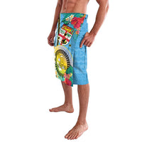 Vanuatu Malampa Fiji Day Lavalava Happy 10 October With Maps Tropical Flowers