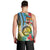 Vanuatu Malampa Fiji Day Men Tank Top Happy 10 October With Maps Tropical Flowers