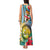 Vanuatu Malampa Fiji Day Tank Maxi Dress Happy 10 October With Maps Tropical Flowers