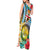 Vanuatu Malampa Fiji Day Tank Maxi Dress Happy 10 October With Maps Tropical Flowers