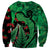New Zealand Gecko Christmas Sweatshirt Meri Kirihimete Paua Shell Mix Pohutukawa