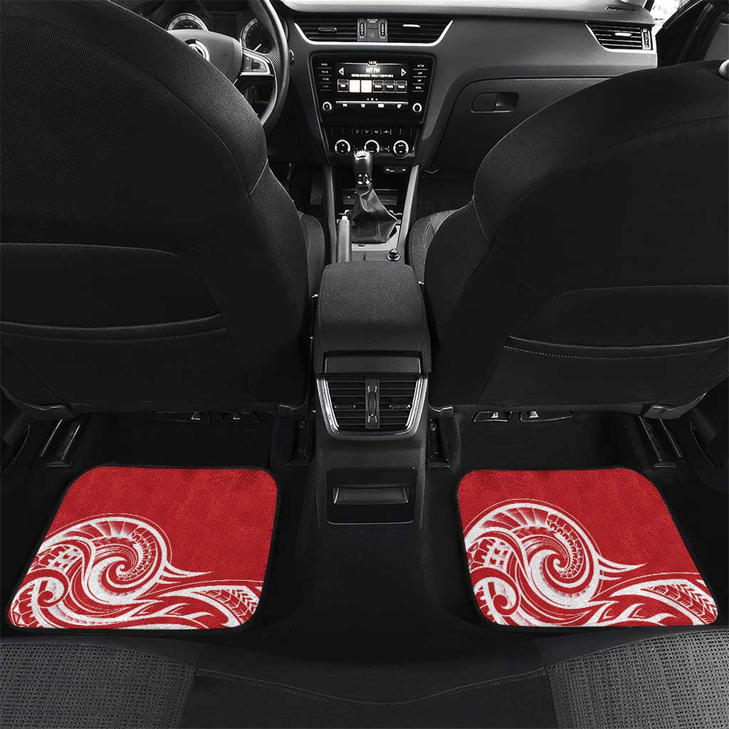 Personalised New Zealand Tuatara Christmas Car Mats Meri Kirihimete Aotearoa Maori Mix Pohutukawa