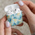 Pastel Cyan Tropical Hawaii AirPods Case Seamless Monstera Plumeria Hawaiian Pattern - Polynesian Pride