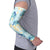 Pastel Cyan Tropical Hawaii Arm Sleeves Seamless Monstera Plumeria Hawaiian Pattern - Polynesian Pride