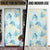 Pastel Cyan Tropical Hawaii Door Cover Seamless Monstera Plumeria Hawaiian Pattern - Polynesian Pride
