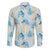 Pastel Cyan Tropical Hawaii Family Matching Mermaid Dress and Hawaiian Shirt Seamless Monstera Plumeria Hawaiian Pattern - Polynesian Pride