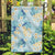 Pastel Cyan Tropical Hawaii Garden Flag Seamless Monstera Plumeria Hawaiian Pattern - Polynesian Pride