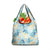 Pastel Cyan Tropical Hawaii Grocery Bag Seamless Monstera Plumeria Hawaiian Pattern - Polynesian Pride