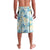 Pastel Cyan Tropical Hawaii Lavalava Seamless Monstera Plumeria Hawaiian Pattern - Polynesian Pride