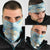 Pastel Cyan Tropical Hawaii Neck Gaiter Seamless Monstera Plumeria Hawaiian Pattern - Polynesian Pride