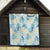 Pastel Cyan Tropical Hawaii Quilt Seamless Monstera Plumeria Hawaiian Pattern - Polynesian Pride
