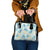Pastel Cyan Tropical Hawaii Shoulder Handbag Seamless Monstera Plumeria Hawaiian Pattern - Polynesian Pride