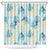 Pastel Cyan Tropical Hawaii Shower Curtain Seamless Monstera Plumeria Hawaiian Pattern - Polynesian Pride