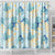 Pastel Cyan Tropical Hawaii Shower Curtain Seamless Monstera Plumeria Hawaiian Pattern - Polynesian Pride