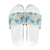 Pastel Cyan Tropical Hawaii Slide Sandals Seamless Monstera Plumeria Hawaiian Pattern - Polynesian Pride