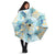 Pastel Cyan Tropical Hawaii Umbrella Seamless Monstera Plumeria Hawaiian Pattern - Polynesian Pride
