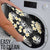 Black Tropical Hawaii Bathroom Set Seamless Monstera Plumeria Hawaiian Pattern - Polynesian Pride