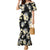Black Tropical Hawaii Family Matching Mermaid Dress and Hawaiian Shirt Seamless Monstera Plumeria Hawaiian Pattern - Polynesian Pride