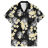 Black Tropical Hawaii Family Matching Puletasi and Hawaiian Shirt Seamless Monstera Plumeria Hawaiian Pattern - Polynesian Pride