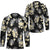 Black Tropical Hawaii Hockey Jersey Seamless Monstera Plumeria Hawaiian Pattern - Polynesian Pride