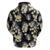 Black Tropical Hawaii Hoodie Seamless Monstera Plumeria Hawaiian Pattern - Polynesian Pride