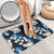 Blue Tropical Hawaii Bathroom Set Seamless Monstera Plumeria Hawaiian Pattern - Polynesian Pride