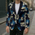 Blue Tropical Hawaii Blazer Seamless Monstera Plumeria Hawaiian Pattern - Polynesian Pride