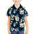 Blue Tropical Hawaii Family Matching Long Sleeve Bodycon Dress and Hawaiian Shirt Seamless Monstera Plumeria Hawaiian Pattern - Polynesian Pride