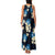 Blue Tropical Hawaii Family Matching Tank Maxi Dress and Hawaiian Shirt Seamless Monstera Plumeria Hawaiian Pattern - Polynesian Pride