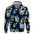 Blue Tropical Hawaii Hoodie Seamless Monstera Plumeria Hawaiian Pattern - Polynesian Pride