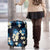 Blue Tropical Hawaii Luggage Cover Seamless Monstera Plumeria Hawaiian Pattern - Polynesian Pride