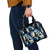 Blue Tropical Hawaii Shoulder Handbag Seamless Monstera Plumeria Hawaiian Pattern - Polynesian Pride