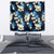 Blue Tropical Hawaii Tapestry Seamless Monstera Plumeria Hawaiian Pattern - Polynesian Pride
