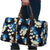 Blue Tropical Hawaii Travel Bag Seamless Monstera Plumeria Hawaiian Pattern - Polynesian Pride