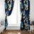 Blue Tropical Hawaii Window Curtain Seamless Monstera Plumeria Hawaiian Pattern - Polynesian Pride