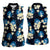 Blue Tropical Hawaii Women Sleeveless Polo Shirt Seamless Monstera Plumeria Hawaiian Pattern - Polynesian Pride