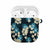 Dark Cyan Tropical Hawaii AirPods Case Seamless Monstera Plumeria Hawaiian Pattern - Polynesian Pride