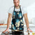 Dark Cyan Tropical Hawaii Apron Seamless Monstera Plumeria Hawaiian Pattern - Polynesian Pride