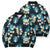 Dark Cyan Tropical Hawaii Bomber Puffer Jacket Seamless Monstera Plumeria Hawaiian Pattern - Polynesian Pride