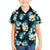 Dark Cyan Tropical Hawaii Family Matching Long Sleeve Bodycon Dress and Hawaiian Shirt Seamless Monstera Plumeria Hawaiian Pattern - Polynesian Pride