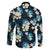 Dark Cyan Tropical Hawaii Family Matching Short Sleeve Bodycon Dress and Hawaiian Shirt Seamless Monstera Plumeria Hawaiian Pattern - Polynesian Pride