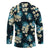 Dark Cyan Tropical Hawaii Hockey Jersey Seamless Monstera Plumeria Hawaiian Pattern - Polynesian Pride