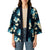 Dark Cyan Tropical Hawaii Kimono Seamless Monstera Plumeria Hawaiian Pattern - Polynesian Pride