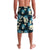 Dark Cyan Tropical Hawaii Lavalava Seamless Monstera Plumeria Hawaiian Pattern - Polynesian Pride