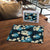 Dark Cyan Tropical Hawaii Puzzle Seamless Monstera Plumeria Hawaiian Pattern - Polynesian Pride