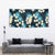 Dark Cyan Tropical Hawaii Tapestry Seamless Monstera Plumeria Hawaiian Pattern - Polynesian Pride