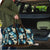 Dark Cyan Tropical Hawaii Travel Bag Seamless Monstera Plumeria Hawaiian Pattern - Polynesian Pride