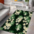 Green Tropical Hawaii Area Rug Seamless Monstera Plumeria Hawaiian Pattern - Polynesian Pride